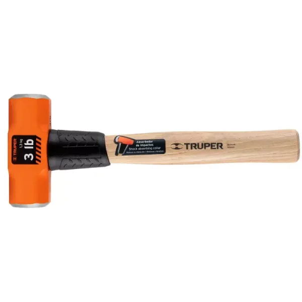 TRUPER COMBA OCTAGONAL, MANGO DE MADERA 12" 3LB-16507