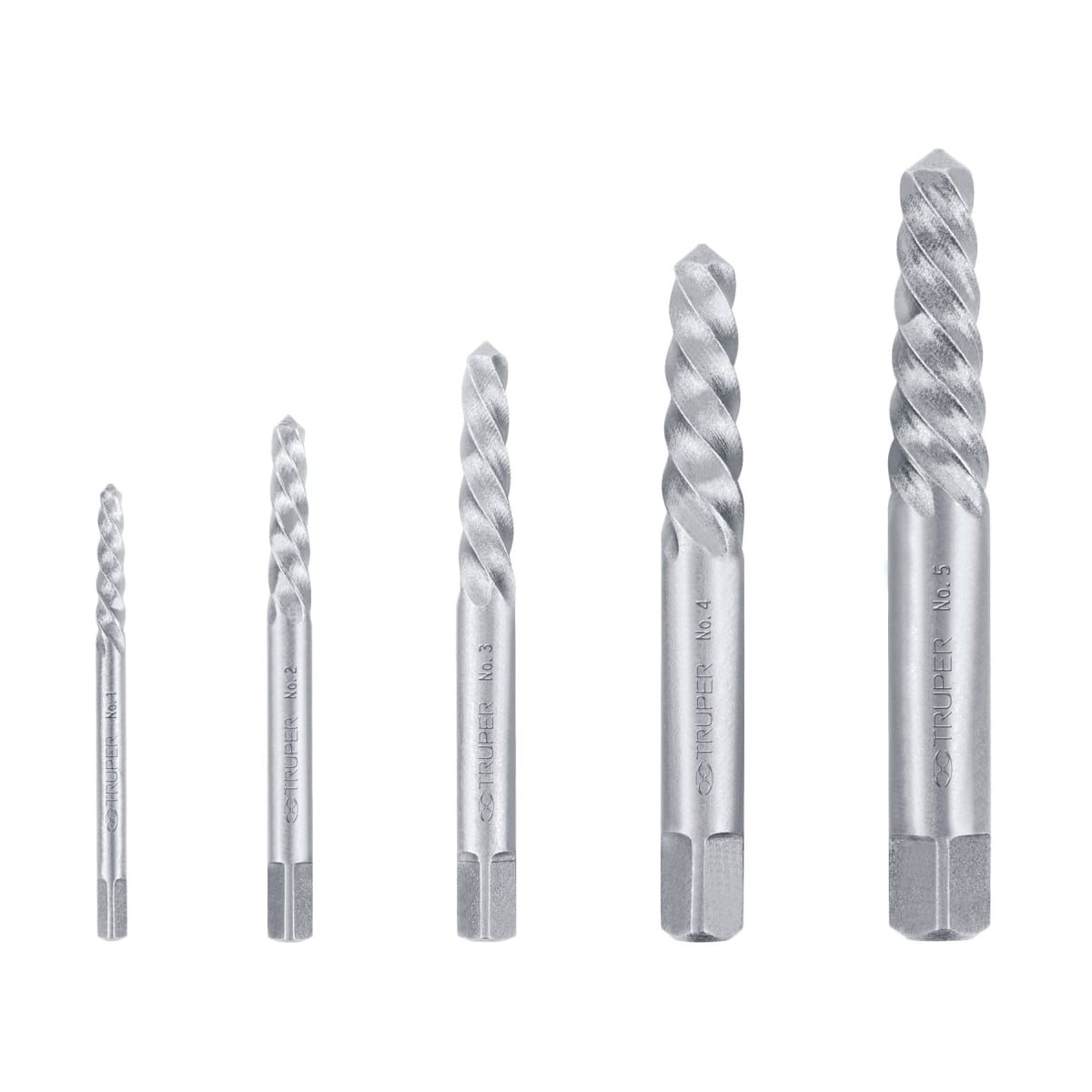 TRUPER JUEGO DE 5 EXTRACTORES DE PERNOS ROTOS