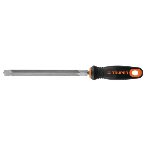 TRUPER LIMA TRIANGULAR PARA MACHETE 32 DPP, CON MANGO COMFORT GRIP, LARGO 8"-15308